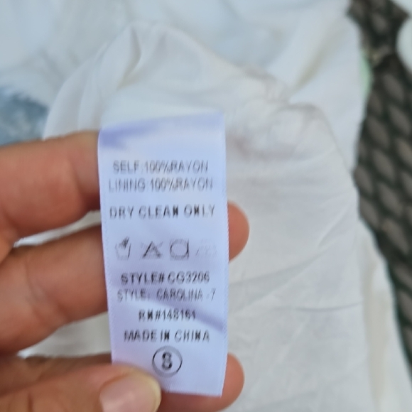 Buddy Love White and Blue Lace Dress - Picture 7 of 7